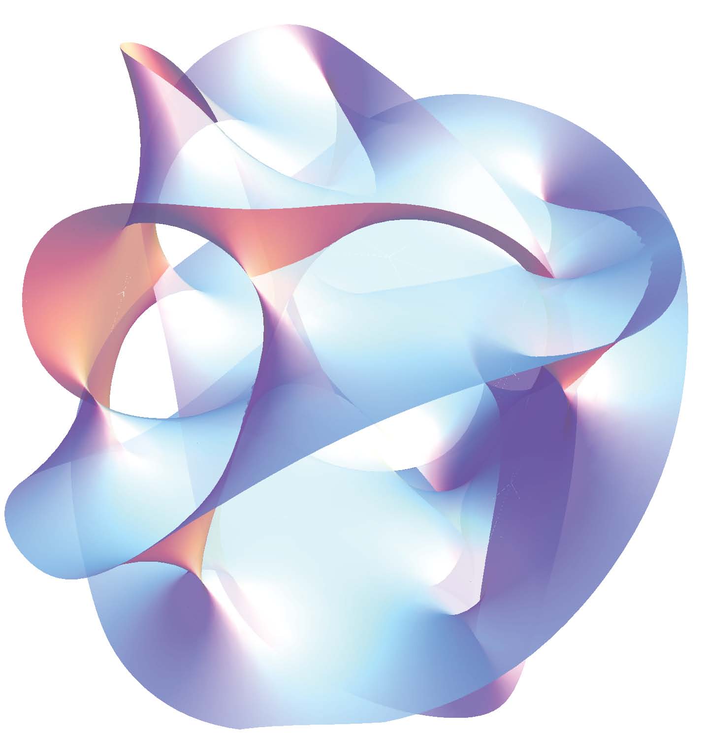 A rendition of a Calabi–Yau threefold.